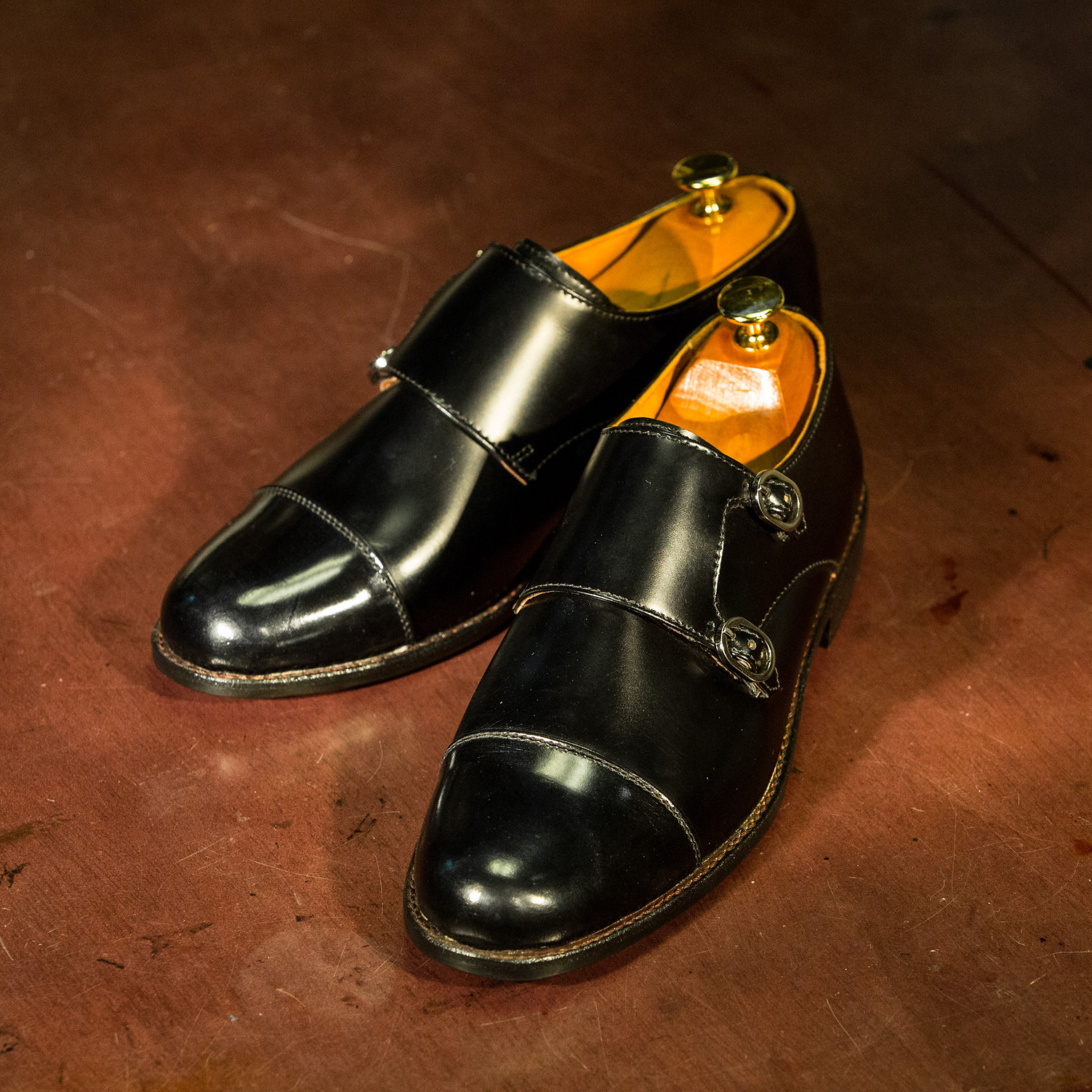 OC 001 - Double Monk Straps in Black