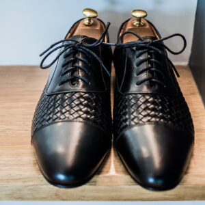 Oxford Toe Cap Basket Black