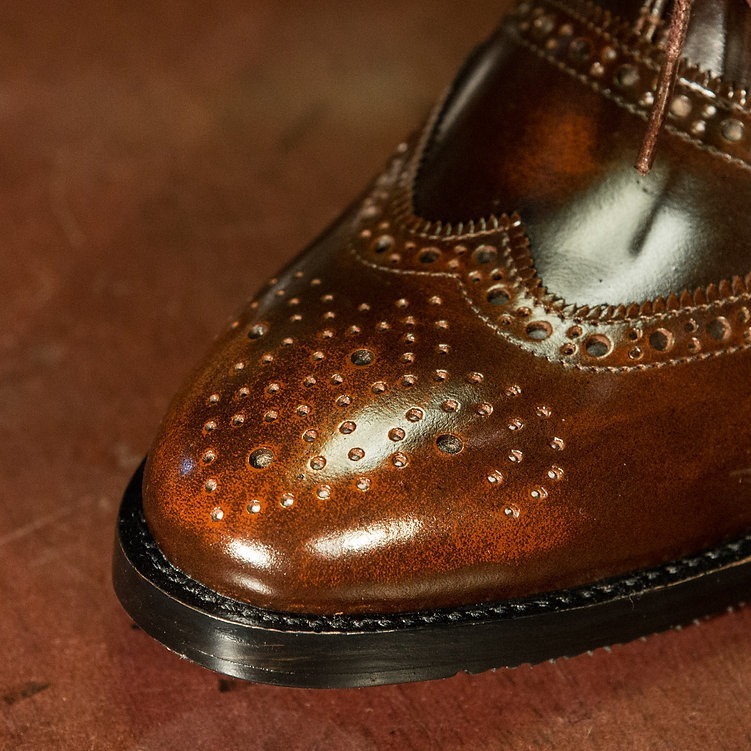 OC 009 - Wingtip Double Wing in Antique Brown - Image 2