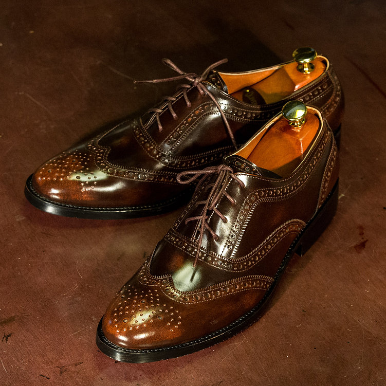 OC 009 - Wingtip Double Wing in Antique Brown